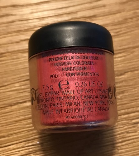 MAC Pigment Colour Powder Loose Eyeshadow Bright Coral Jumbo Jar 7.5 g 0.26 oz - Picture 2 of 3