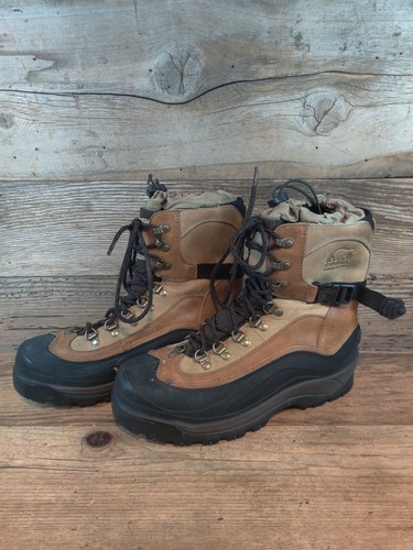 SOREL MENS LEATHER WINTER SNOW BOOTS sz 10 - Picture 2 of 6