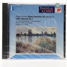 Saint-Saens: Piano Concertos No 2  4, Cello Concerto No 1 CD, 1992 NEW SEALED