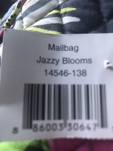 Vera Bradley Jazzy Blooms Mailbag Quilted Cross Body Adjustable Strap - Picture 6 of 8