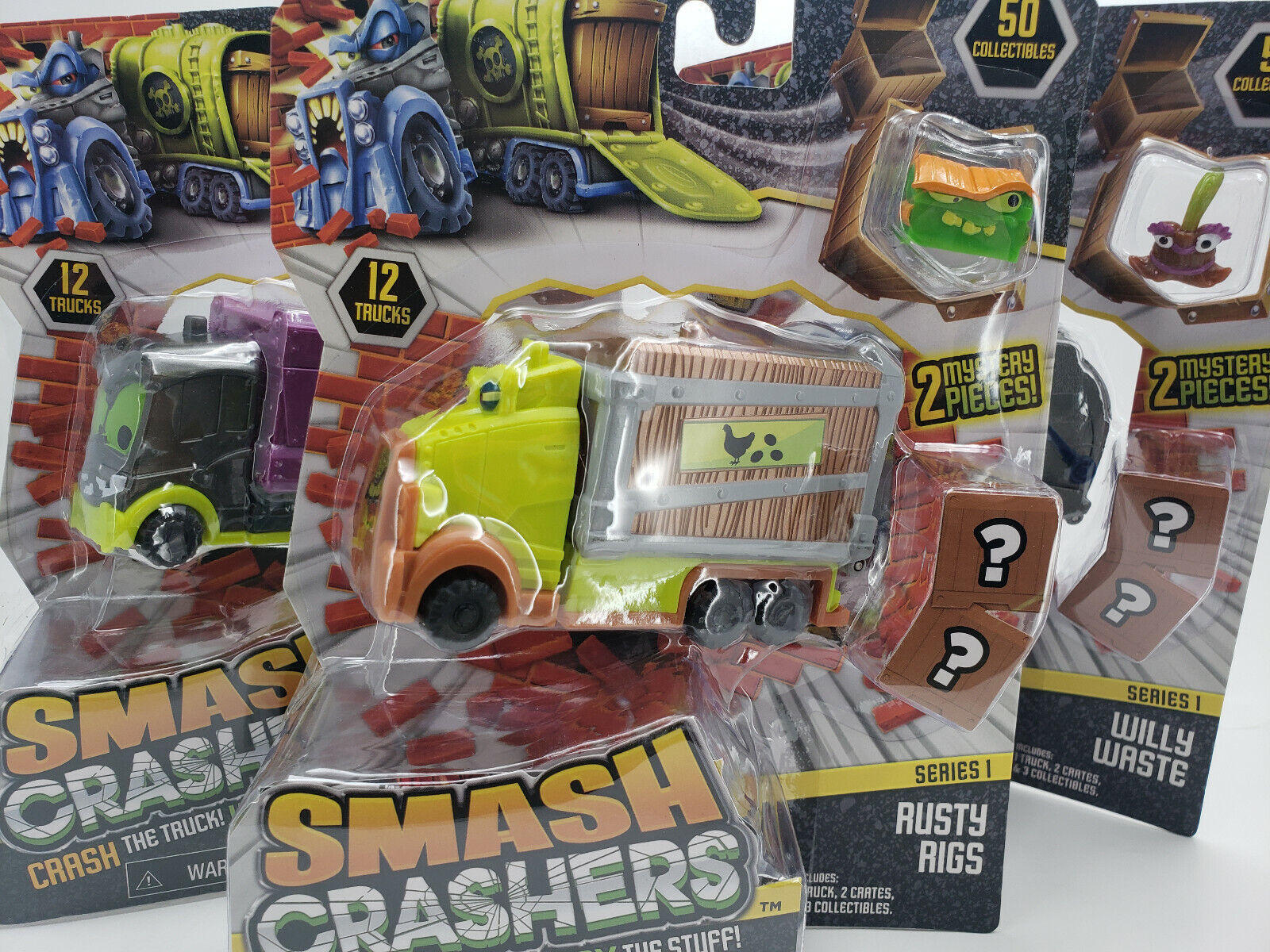 .com: Smash Crashers 3-Pack, Turnpike Ted, Rusty Rigs