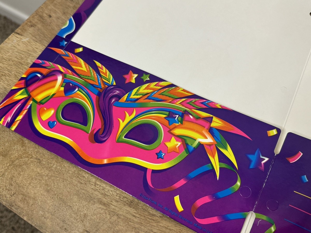 Vintage Lisa Frank Trends 3 Ring 2 Pocket Folder Masquerade Vintage Lisa Frank Trends 3 Ring 2 Pocket Folder Masquerade