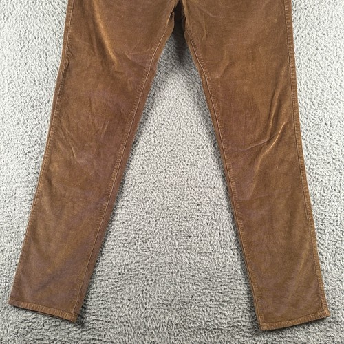 Faherty Thin Corduroy Pants Men's 32 Brown Stretch 5 Pocket Straight Leg - Picture 3 of 12