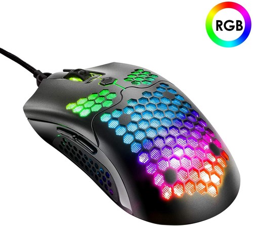 Gaming Mice Mouse 6400DPI USB RGB Flowing Backlit Light Wired PC Laptop PS4 PS5 - Picture 13 of 15
