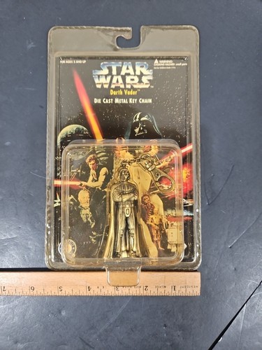 1996 Star Wars Metal Die Cast Key Chain Placo Product Vintage DARTH VADER Sealed - Picture 15 of 15
