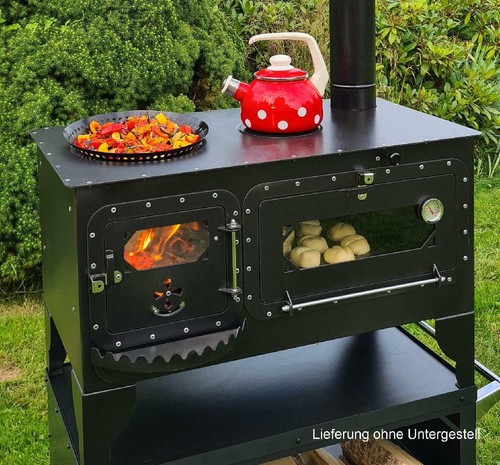 XL Garten-Backofen "Elise XL" mit Kochstelle Gartenküche Holzbackofen ... - Bild 3 von 5