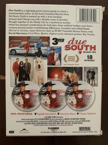 Due South Seasons 1-3 DVD, 1994-1997, Leslie Neilson, Paul Gross, Rare, OOP, HTF - Picture 3 of 10