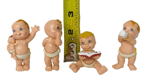 Galoob Magic Diaper Babies Figures Lot Of 4 Mini Figures PVC 2" VTG 1991 - Picture 19 of 19