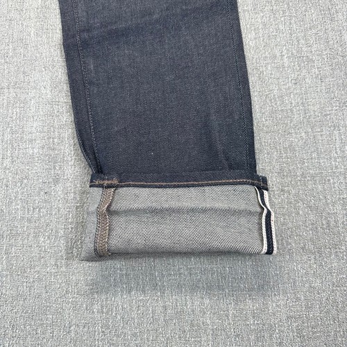 Uniqlo Jeans Uomo 34x34 Blu Scuro Lavaggio Selvedge Slim Dritto Elasticizzato Kaihara - Foto 2 di 12
