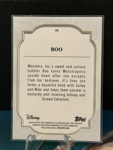 ๐ Boo Base Monsters, Inc. Disney 2024 Topps Chrome Sapphire #88 Blue ๐ - Picture 2 of 2