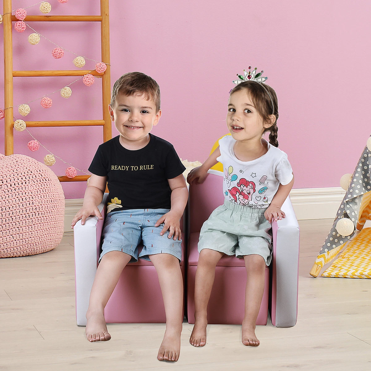 Kids sofa with clearance storage