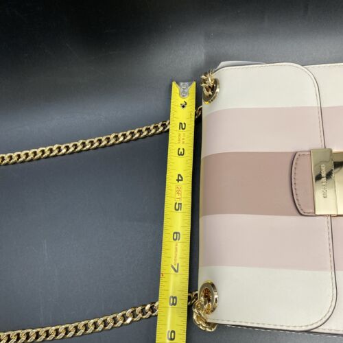 Michael Kors Sloan Medium Top Handle Satchel bag gold mix leather soft pink - Picture 8 of 24