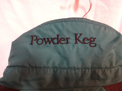 Columbia Powder Keg Lightweight Jacket Green & Black Mens L Large Many Pockets - Picture 3 of 10