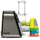 Electric Salad Slicer Fruit Cutter Vegetable Cheese Grater Chopper Maker 4 Cones