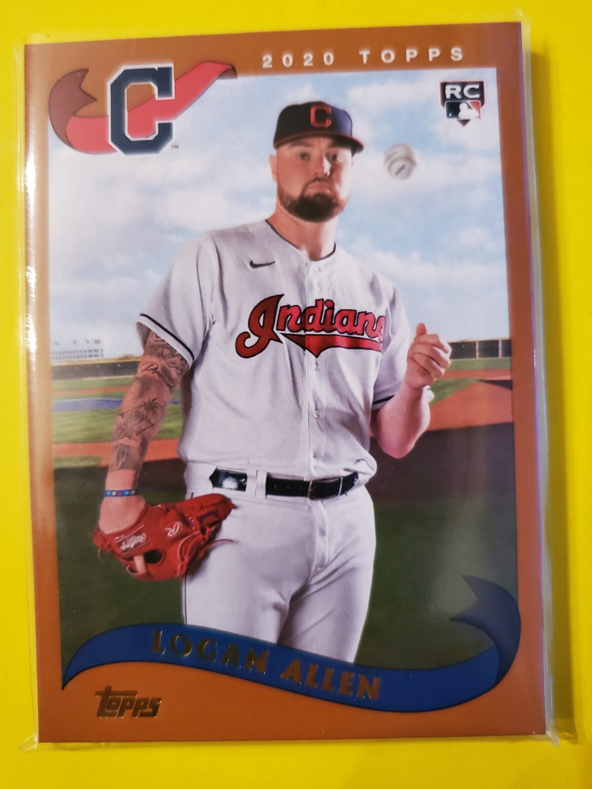 (10) 2020 Topps Archives #251 Logan Allen RC - Cleveland Indians