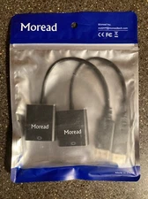 Moread Gold Plated  HDMI To VGA Adapter 2-pack