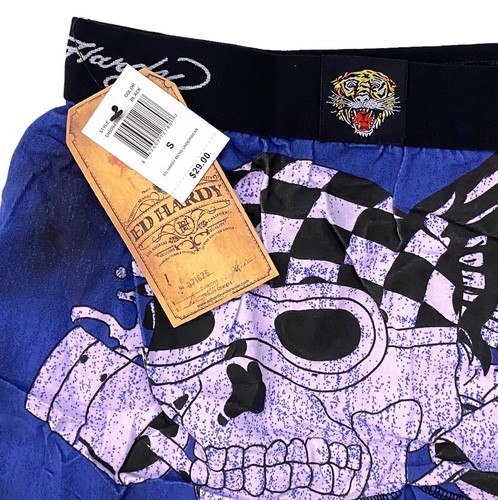 Ropa interior corta boxer con estampado gráfico para tatuaje Ed Hardy para hombre - Imagen 7 de 36