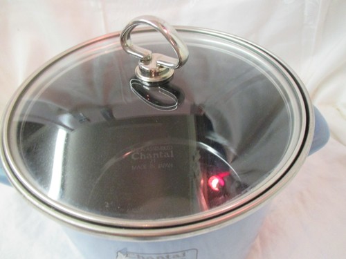 Vintage Germany Chantel light blue Stock Pot with Lid 5 Qt #33-200S new - Picture 3 of 6