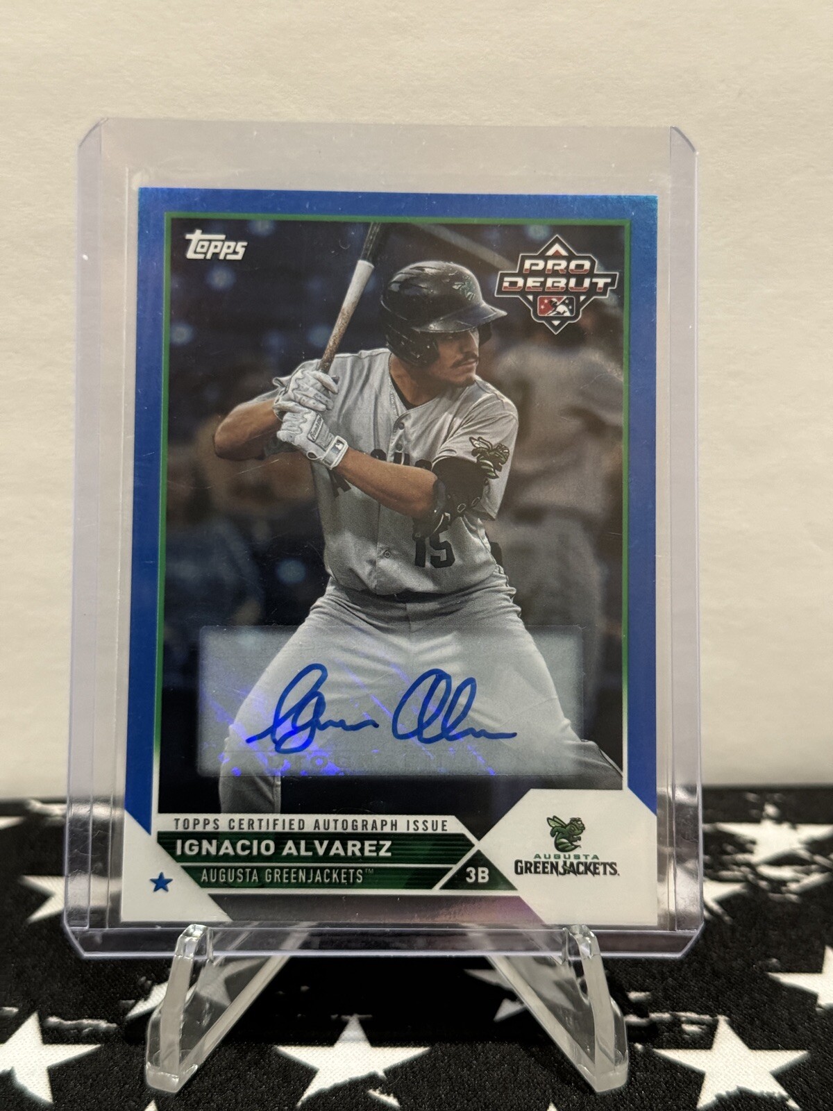 2023 Topps Pro Debut Ignacio Alvarez Auto Blue /150