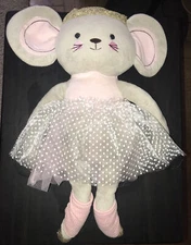 Levtex Nursery Baby Elise Mouse Ballerina Plush 2017 Stuffed Animal 18"
