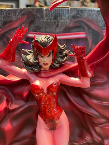BOWEN DESIGNS SCARLET WITCH HEX VARIANT VERSION STATUE PAINTED MARVEL 174/421 - Picture 7 of 8