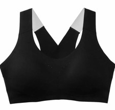 Brooks L29503 Women's Black Dare Crossback Run Sports Bra Size 32 C/D