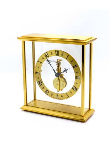 Super rare Jaeger LeCoultre 8-day inline movement table desk clock 1975 - Picture 5 of 9