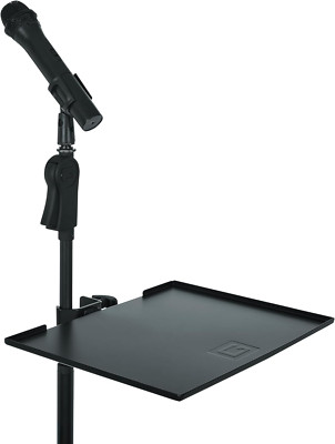 Frameworkscases Microphone Stand Clamp-On Utility Shelf with 10 Pound Weight Cap