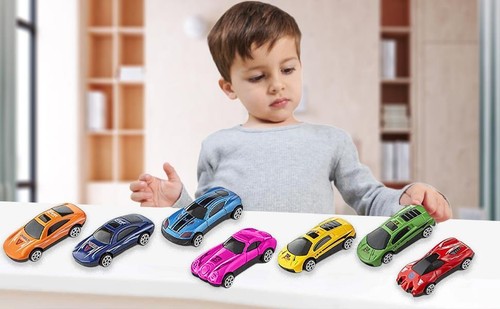12 Sportwagen Set Metallmodell Druckguss Autos Kinder Rennfahrer Spiel Spielzeug Geburtstagsgeschenk - Bild 7 von 7