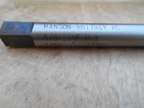 HANSON - WHITNEY 5/8 - 18 NF H3 PULLEY TAP , 9-3/4" OAL - Picture 2 of 2