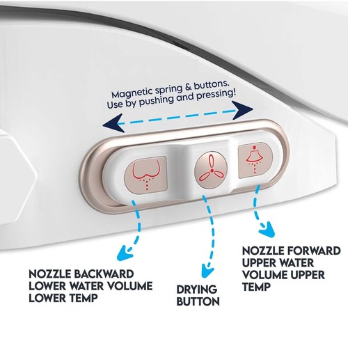 NUOVO Smart Bidet Smart - acqua calda / sedile, chiusura morbida, luce notturna a LED e altro - Foto 5 di 8