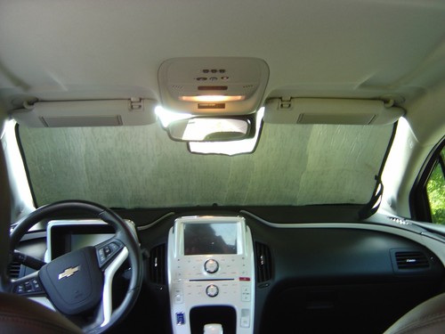 2011-2015 Chevrolet Volt Windshield SunShade - forward collision alert cutout - Picture 2 of 4