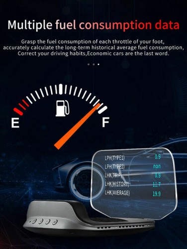 Universal HUD OBD2 Head Up Display Car Screen On-board GPS Projector Navigation - Picture 8 of 11