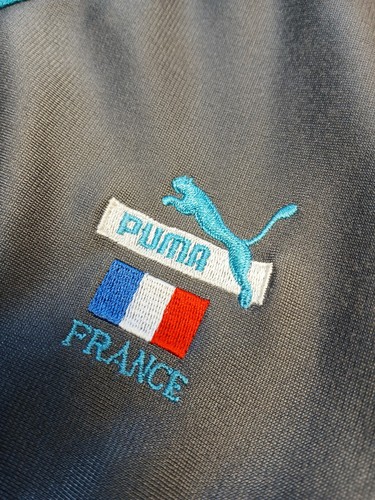 Men's Puma France Full Zip Large Back Logo Tracksuit Jacket Large Immaculate - Picture 8 of 15