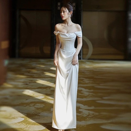 NEU Abend formell Party Ballkleid Abschlussball Brautjungfer schmal Gastgeber Kleid Gr. - Bild 16 von 18