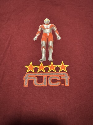 Vintage FUCT Ultraman T-shirt Maroon Size Medium Made In USA