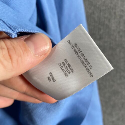 Witchery Top Womens Extra Large Blue Shirt Fitted Career Office Formal Z97 - Picture 8 of 10