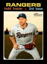 2020 Topps Heritage Todd Frazier #592 Texas Rangers