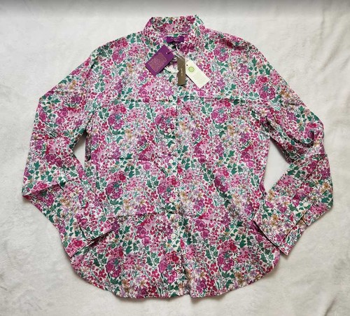 Neu J Crew Slim Fit geknöpftes Damenhemd in Liberty Edna Blumenmuster - Bild 1 von 10