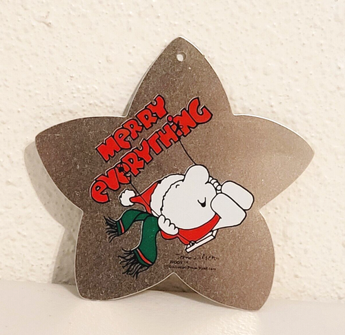 Vintage Universal Press Syndicate Ziggy Merry Everything ornamento metallo 4" - Foto 2 di 4
