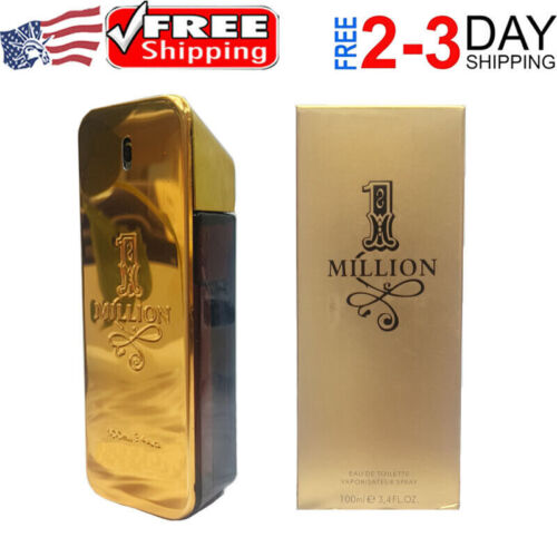 1 Million EDT Spray 3.4 Oz 100 Ml Men's Cologne New in Box USA🥇Hot Sales🥇