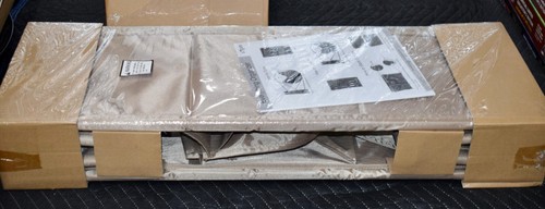 Set Of 2 Origami Foldable Everything Beige Tan Stackable Organizers SEALED NEW - Picture 4 of 5