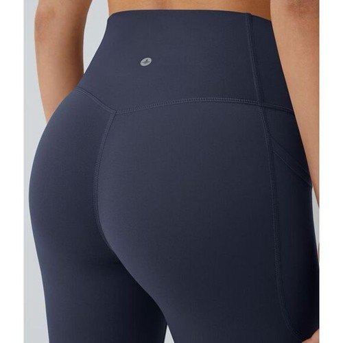 Halara Women's UltraSculpt High Waist Tummy Control Side Pocket Leggings Black S - Picture 4 of 6