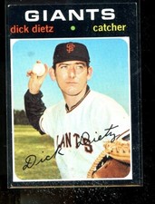 1971 TOPPS #545 DICK DIETZ GIANTS EXMINT E016984