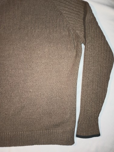 Columbia brauner Pullover Herren Erwachsene XL Pull Over eng Strick schwere Baumwolle - Bild 11 von 16