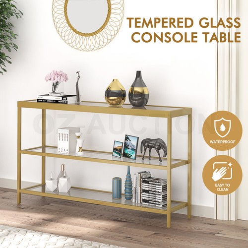 Console Sofa Table Hallway Entrance Entryway Display Stand Plant Shelf GD BK - Picture 70 of 133