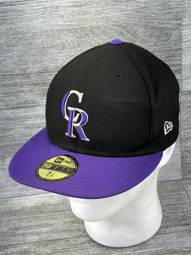 New Era Colorado Rockies 59Fifty Fitted Hat Cap MLB Official On Field 7 1/8 - Picture 2 of 21