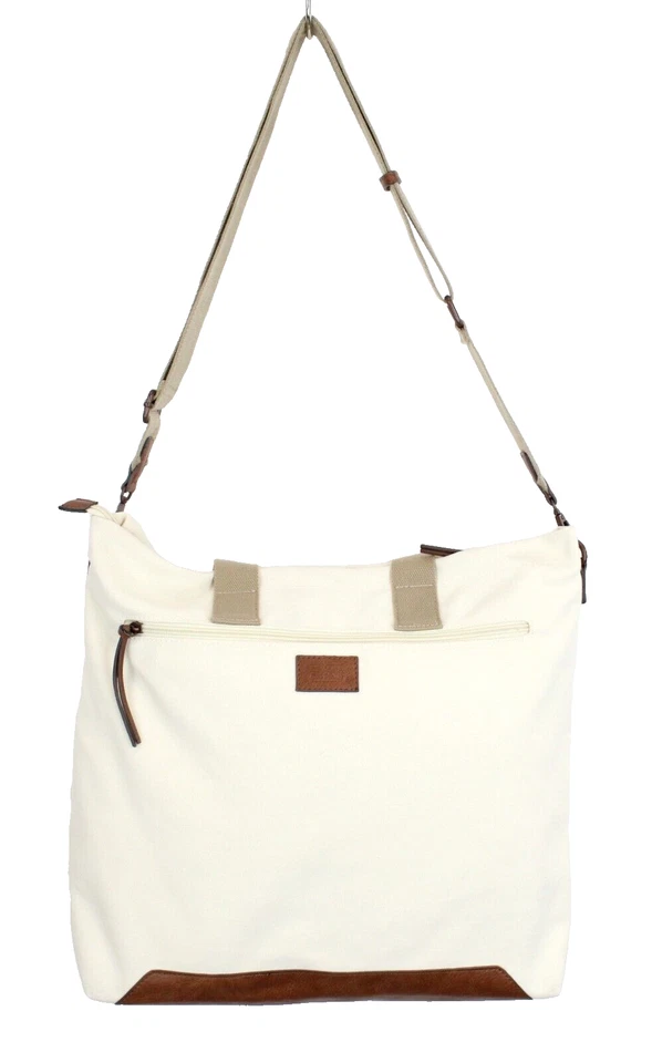 Camel Active Tasche Damen Einheitsgröße Leinentasche Leder Detail - Bild 2 von 4