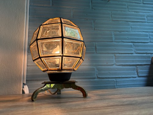 Vintage Table Space Age Planet Lamp Atomic Design Light Mid Century Desk Ufo - Picture 12 of 21