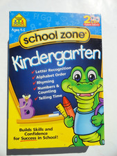School Zone Kindergarten Reading Readiness CD Game PC WIN MAC CD-ROM NEW SEALED